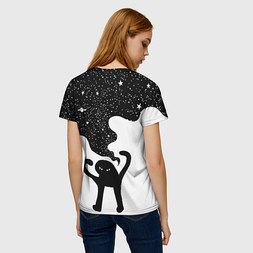 Женская футболка Ъуъ съука - космос / 3D-принт – фото 4