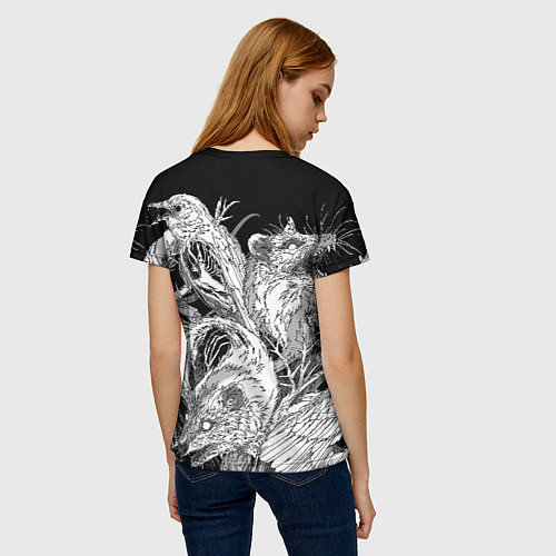 Женская футболка Metallica крысы зомби / 3D-принт – фото 4