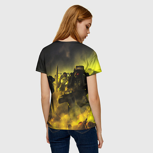 Женская футболка Warhammer 40K - Космические Десантники / 3D-принт – фото 4