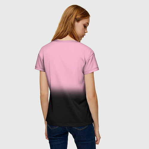 Женская футболка Blackpink - розово-черный / 3D-принт – фото 4