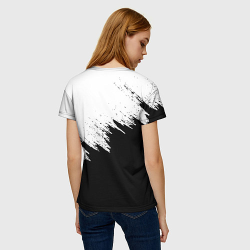 Женская футболка L letter line / 3D-принт – фото 4