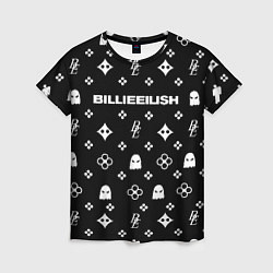 Женская футболка Billie Eilish: Black Pattern