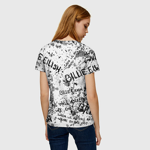 Женская футболка BILLIE EILISH: Where Do We Go / 3D-принт – фото 4