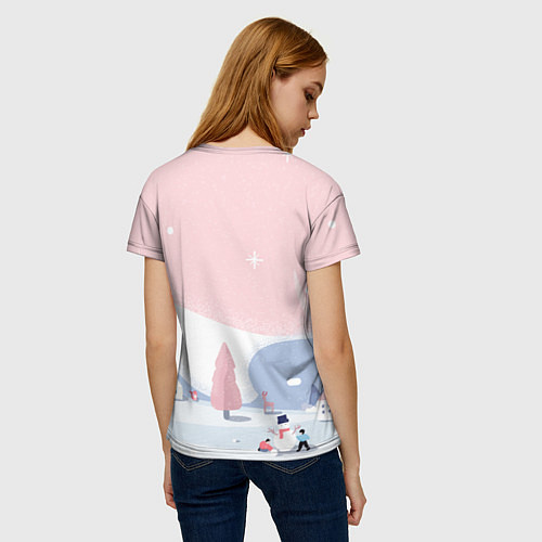 Женская футболка Милая мышка / 3D-принт – фото 4
