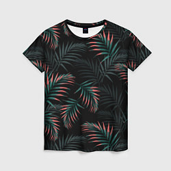 Женская футболка Листья пальмы