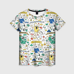 Женская футболка Adventure Time