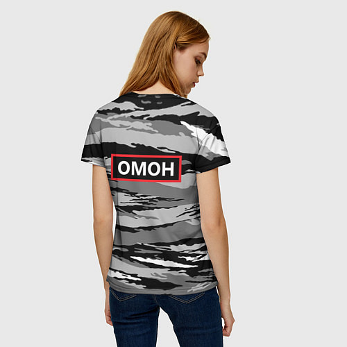 Женская футболка ОМОН / 3D-принт – фото 4