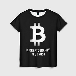 Женская футболка Биткоин Криптовалюта
