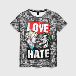 Женская футболка Love Hate