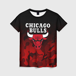 Футболка женская CHICAGO BULLS, цвет: 3D-принт