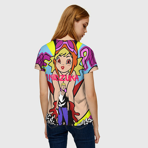 Женская футболка GTO Онидзука графити / 3D-принт – фото 4