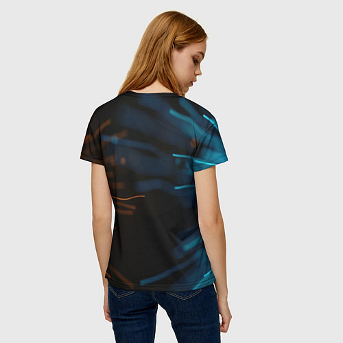 Женская футболка Awake unafraid / 3D-принт – фото 4