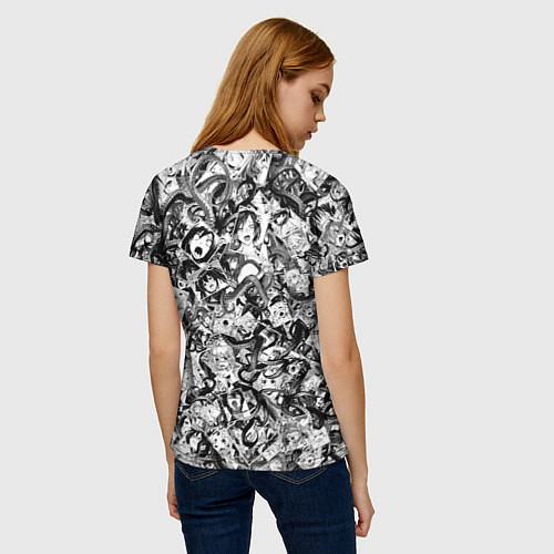Женская футболка Ахегао с щупальцами / 3D-принт – фото 4