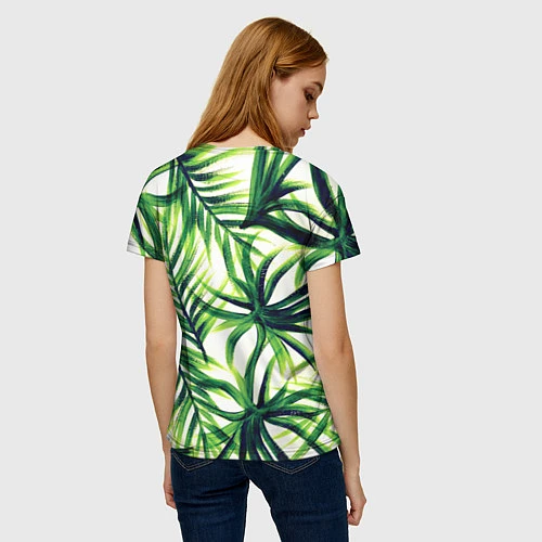 Женская футболка Тропики / 3D-принт – фото 4
