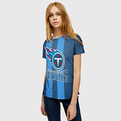 Футболка женская Tennessee Titans, цвет: 3D-принт — фото 2