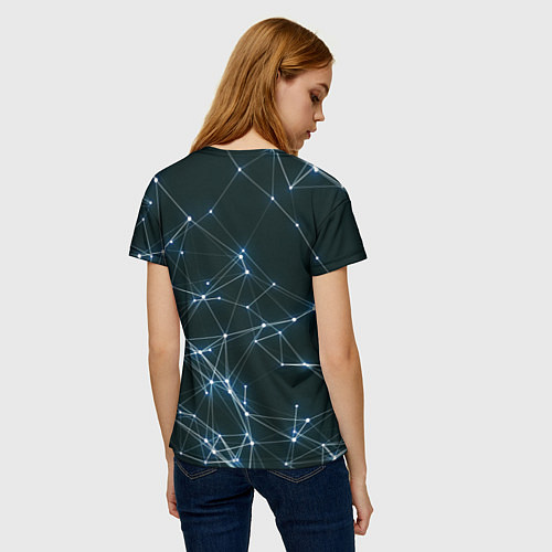 Женская футболка Нейросети / 3D-принт – фото 4