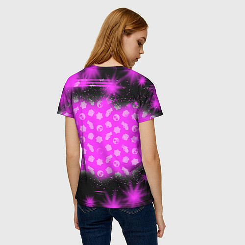 Женская футболка BRAWL STARS:SANDY / 3D-принт – фото 4