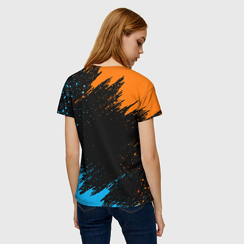 Женская футболка PORTAL / 3D-принт – фото 4