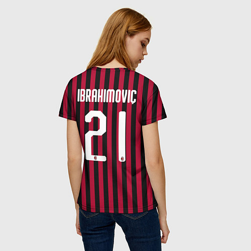 Женская футболка Ibrahimovic home 19-20 / 3D-принт – фото 4