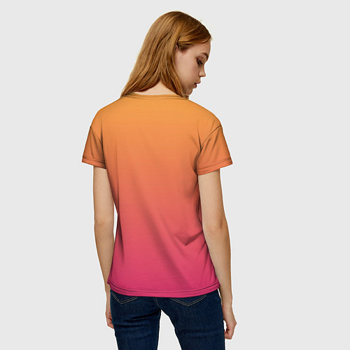 Женская футболка Лиса Индеец / 3D-принт – фото 4