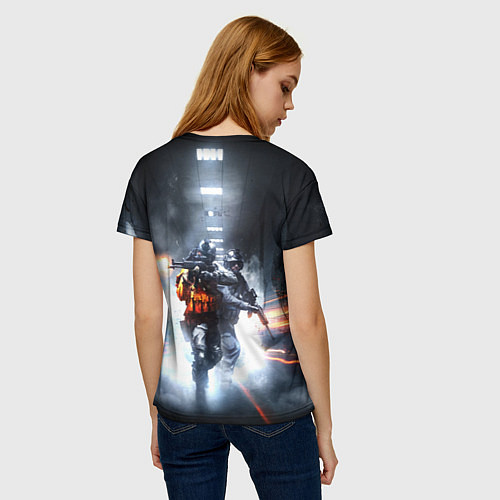 Женская футболка Battlefield / 3D-принт – фото 4