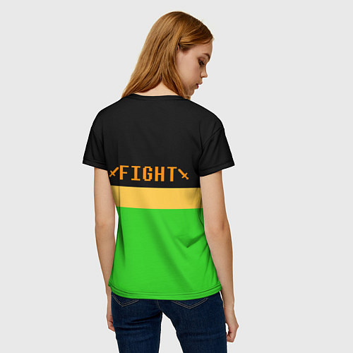 Женская футболка CHARA FIGHT / 3D-принт – фото 4