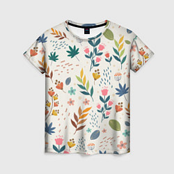 Женская футболка Цветочный орнамент
