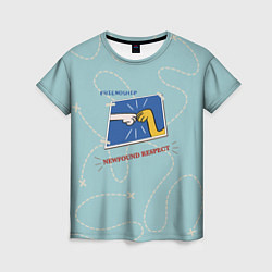 Женская футболка Friendship Adventure time