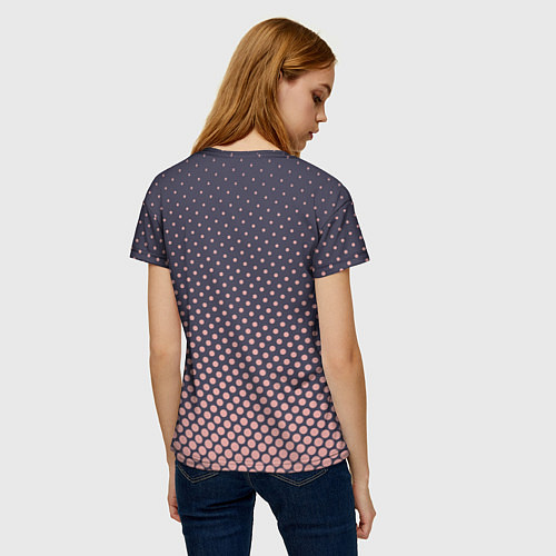 Женская футболка Dots pattern / 3D-принт – фото 4