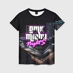 Женская футболка GTA VI: MIAMI NIGHTS