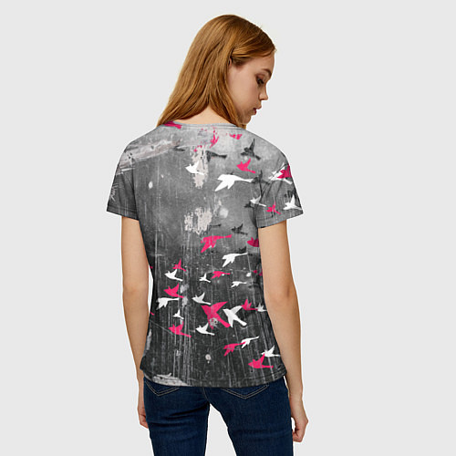 Женская футболка Three Days Grace art / 3D-принт – фото 4