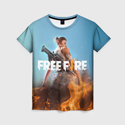 Женская футболка Free fire