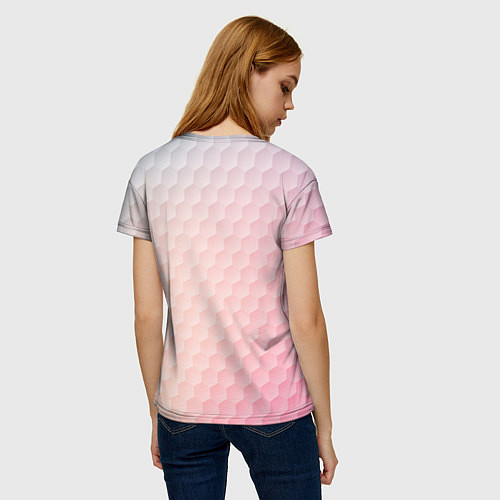 Женская футболка PORSCHE / 3D-принт – фото 4