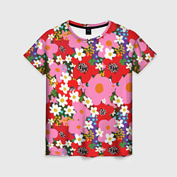Женская футболка Flowers