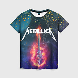 Женская футболка Metallicaспина