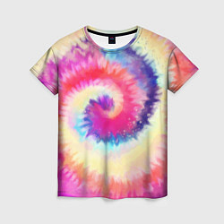 Футболка женская Tie Dye vortex, цвет: 3D-принт