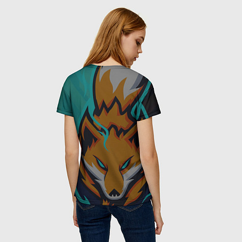 Женская футболка Форма Foxfire / 3D-принт – фото 4