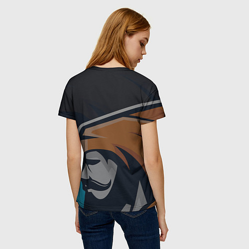 Женская футболка Форма Monk / 3D-принт – фото 4