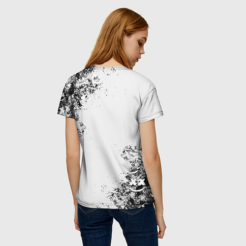 Женская футболка Marshmello / 3D-принт – фото 4