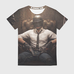 Футболка женская PUBG, цвет: 3D-принт