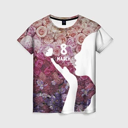 Футболка женская 8 march, цвет: 3D-принт