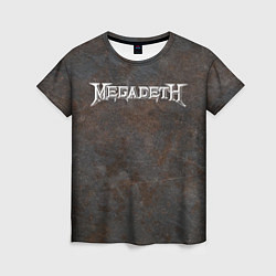 Женская футболка Megadeth