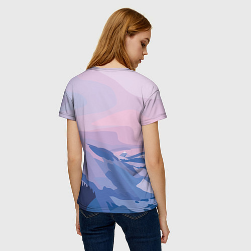 Женская футболка Горы / 3D-принт – фото 4