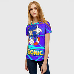 Футболка женская Sonic, цвет: 3D-принт — фото 2