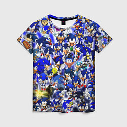 Футболка женская All of Sonic, цвет: 3D-принт