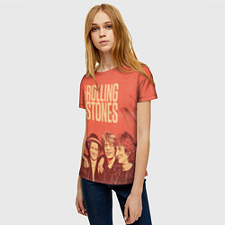 Футболка женская The Rolling Stones, цвет: 3D-принт — фото 2