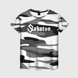 Женская футболка Камуфляж Sabaton