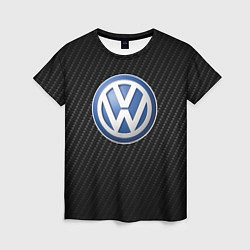 Футболка женская Volkswagen Logo, цвет: 3D-принт