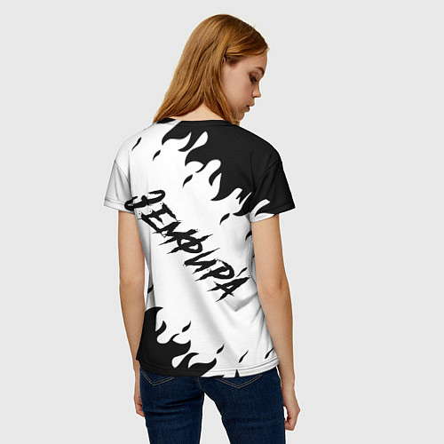 Женская футболка Zемфира спина / 3D-принт – фото 4