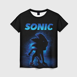 Женская футболка Sonic in shadow